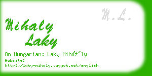 mihaly laky business card